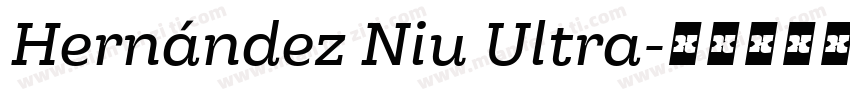 Hernández Niu Ultra字体转换
